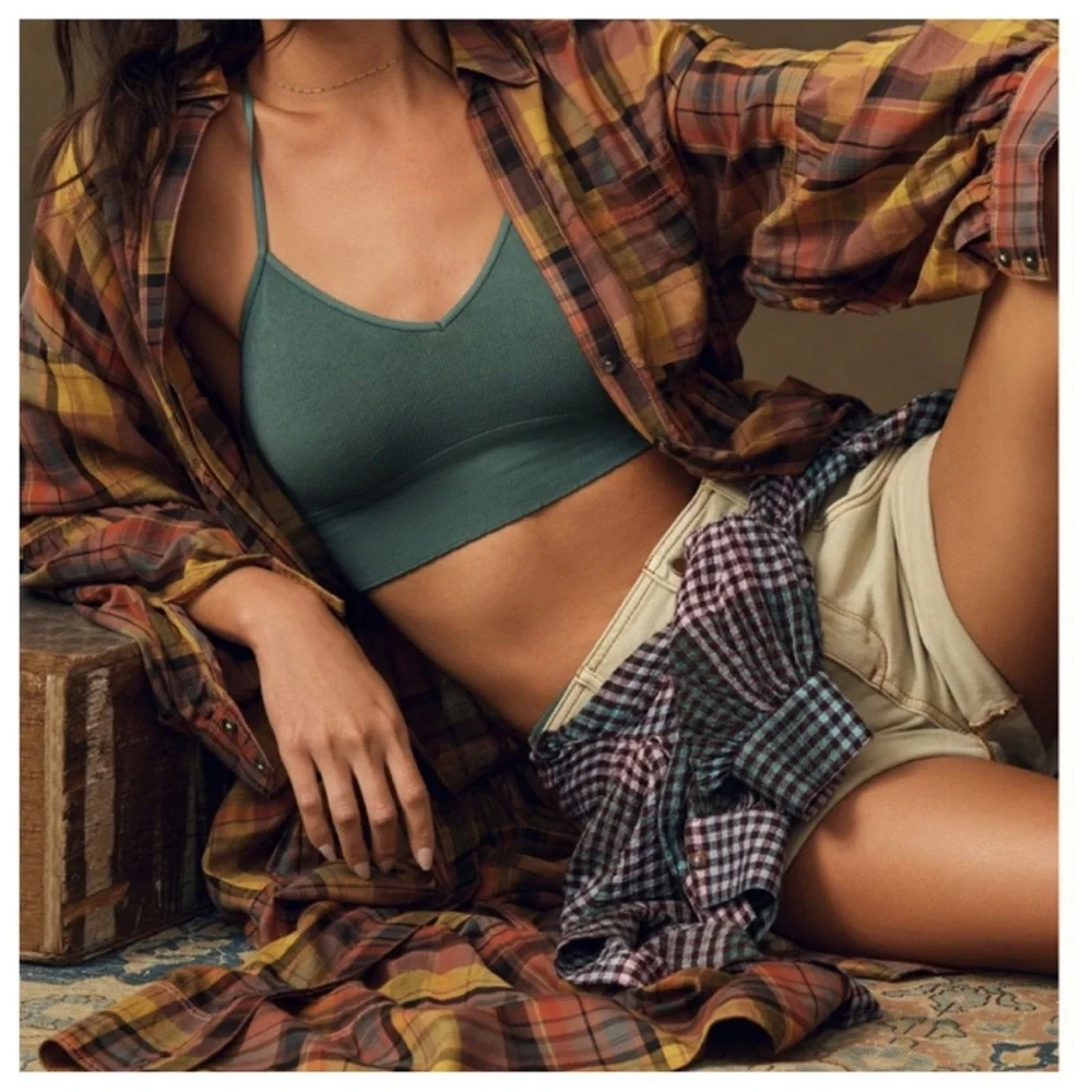 Anthropologie Pilcro Long-Sleeve Tiered High-Low Dress Fall Plaid Collar Boho M - Picture 2 of 9